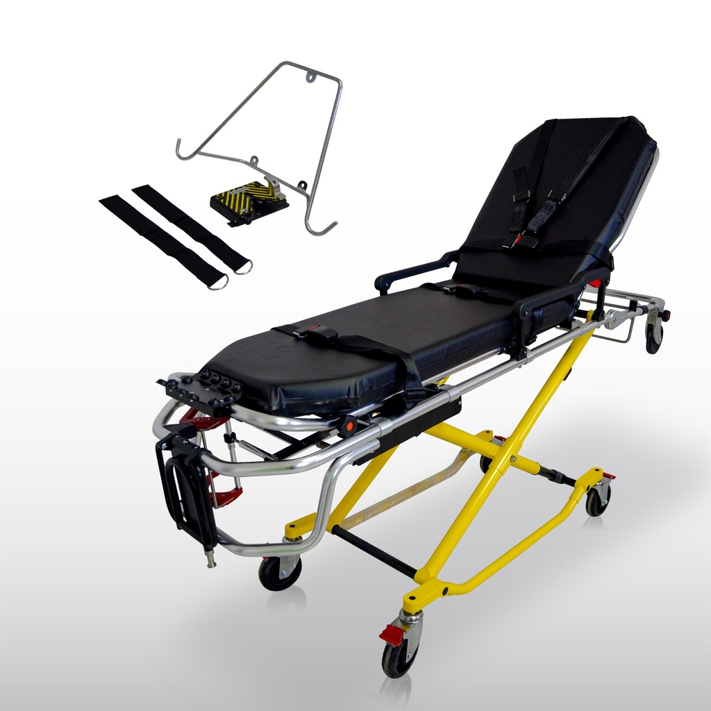 Camilla de Tijera de 8 Posiciones Amarilla/Negra A7