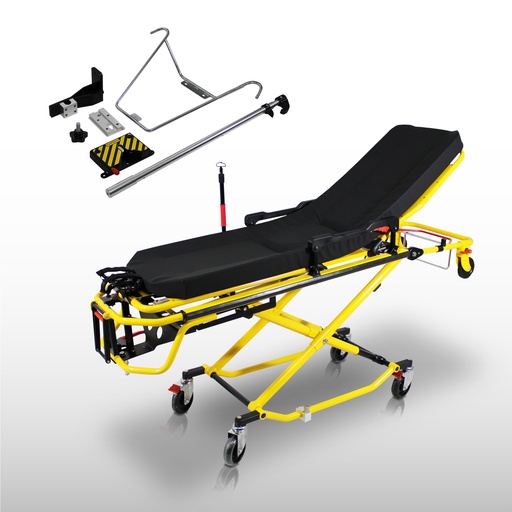 [CAM025] Camilla de Tijera de 8 Posiciones Amarilla/Negra A7-HR