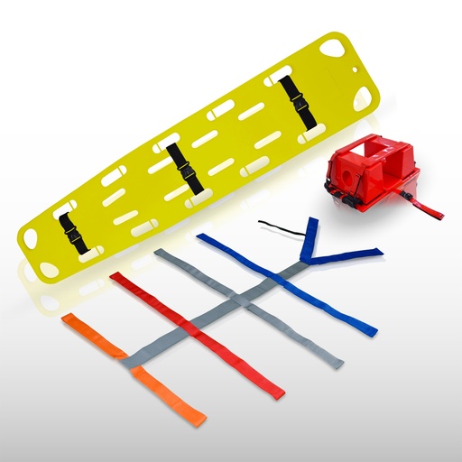 [KIT020] Kit de Camilla Rígida S1 con Inmovilizador y Arnés