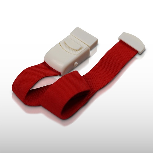 [TOR012] Torniquete Elástico Ligadura IV Enfermería F14 Rojo